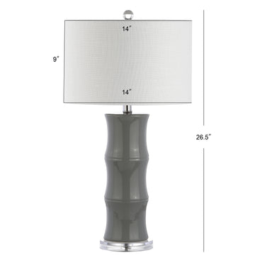 Tiki 26.5" Ceramic LED Table Lamp - JONATHAN Y